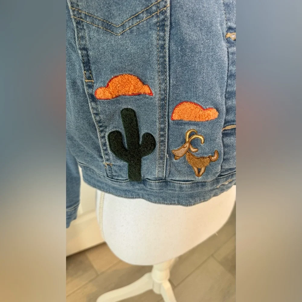 Disney Parks ily 4EVER Big Thunder Mountain Railroad Denim Jacket Girls 10